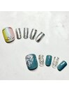 6月フットネイル¥9300