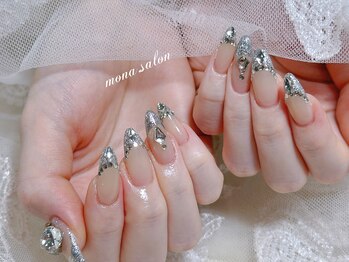 モナサロン(Mona salon)/ラメフレンチネイル