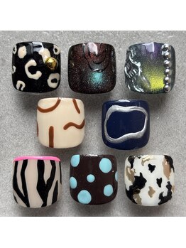 【フット】選べる親指アート