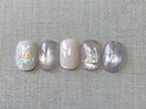 季節定額、金魚ネイル