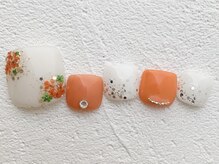 リーチェ ビューティアンドネイルサロン 大名店(Beauty&Nail Salon)/flower foot design