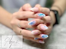 アグア 高円寺(Agua.)/水っぽいクリアカラーネイル♪