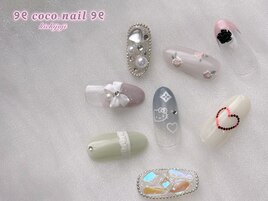 パステル、ガーリー、フラワー