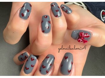 ハートネイル/カジュアルネイル