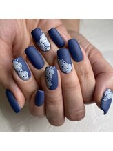 レイネイル レイエステティック 岐阜茜部店(RAY NAIL & RAY ESTHETIC)/マットフラワーネイル