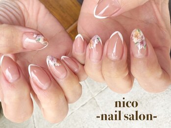ニコ 茨木(nico)の写真/オフィス系のデザインが得意♪細部まで手を抜かない仕上げで上質な指先に◎