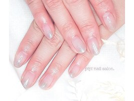 ラメグラデーション 色混ぜ100円