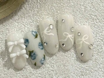 手書きフラワーニュアンス