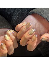 ラブクロム(LOVE CHROME)/マグネット×ミラーネイル