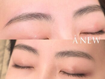 アニュー 目黒(ANEW)の写真/【美眉スタイリング(wax/間引き/カット/メイク込)￥5940→￥4950】骨格に合わせたナチュラルな美眉に[目黒]