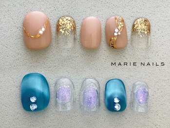 マリー ネイルズ いわきラトブ店(MARIE NAILS)の写真/★定額¥6,600(税込)！お得な定額¥5,500～♪クチコミ数は福島県no.1！JNA1級以上と認定講師も在籍♪