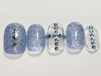 ネイルメゾン 渋谷店(NAIL MAISON)/キラキラクリアクロム￥4500