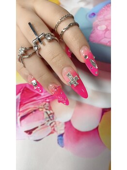 スカルプネオンカラーグラデ