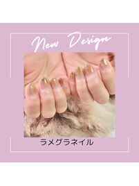 ラメグラデーションネイル