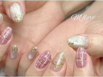 エムフローレ(M flore)/チェックネイル