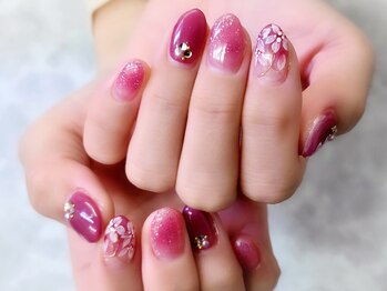 ネイルサロン シェル(Nail Salon SHELL)/お花ネイル★