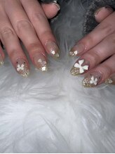 フラワーズネイル(flowers nail)/指先キラん！春イエロー