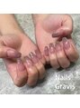 ネイルズ グラヴィス デュオ(Nails Gravis duo)&nbsp;持ち込みデラックスコース！フラッシュグラデにストーン。
