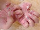 ホログラムフラワーネイル