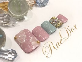 透かしフラワーフット