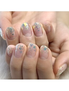 モモ(Momo)/うるうるオーロラネイル