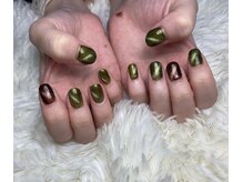 レディスペネイル ノマエ 名駅店(Redispe nail nomae)/秋色マグネットネイル