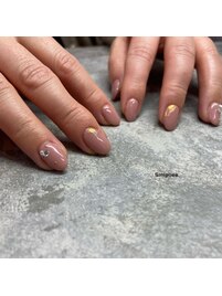 ストーン＆ ミラーネイル