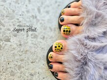 シュガーネイル(sugar nail)の雰囲気（フット￥6000の一例です。お好みの画像などお持ちください）