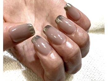 カルフールノア 綾瀬店(carrefour Noa)/酒井限定ミラーフレンチネイル