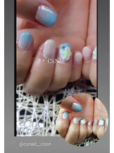 シーエスネイル 元住吉店(CS NAIL)/ハイビスカス♪３Ｄネイル♪