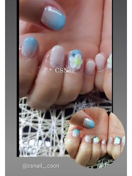 シーエスネイル 元住吉店(CS NAIL)/ハイビスカス♪３Ｄネイル♪
