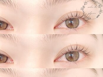 サロンドグリシーヌ 大塚(salon de glycine)の写真/トレンドのナチュラルeyeは当店にお任せ★自まつげ派の方にこだわりのまつげパーマでぱっちり仕上げます!