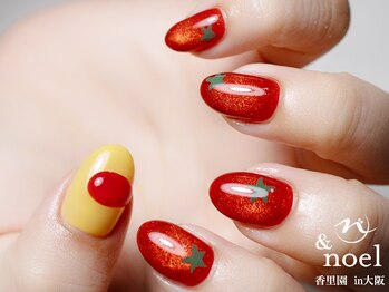 ノエル(Noel)/赤マグネットネイル