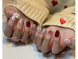 Glitter×ハートネイル☆