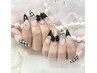 ☆チップ長さ出し10本＋定額★韓国ワンホンゴージャス￥13500→￥12500