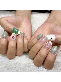 メロンソーダネイル