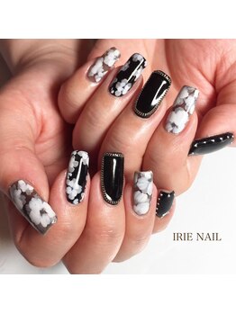 アイリーネイル(IRIE NAIL)/ジェル　手描き６本アート