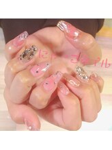 にゃーこネイル/キラキラ☆持ち込みデザイン