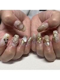 ニュアンスネイル♪粘土ジェル♪