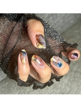 ラブクロム(LOVE CHROME)/インクデザインネイル