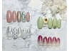アート2本さりげなく可愛いsimple desing♪定額アート★￥7500