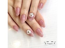 ヴォーグ(Vogue)/ワンカラー＋vカットストーン