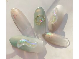 くすみニュアンスネイル