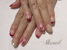 アクイユ 銀座店(ACCUEIL)/秋のフラワーネイル