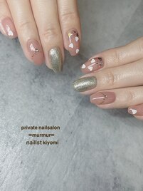 ハートホロネイル