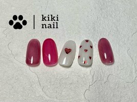 バレンタイン／ハートネイル