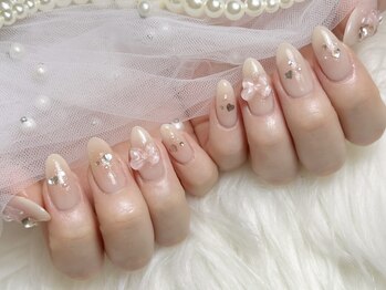 ヴィエルムーン(VielMoon)/リボン×チークネイル