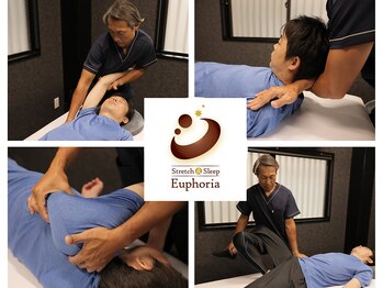 ストレッチ アンド スリープ ユーフォリア(stretch & sleep Euphoria)の写真/【肩こり・腰痛・疲労回復】肩甲骨はがし×全身ストレッチ整体90分☆8000円!多数アスリートの方にも大人気!