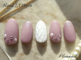 【3248】冬の定番ニットネイル♪