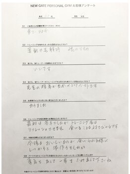 ニューゲート(NEW GATE)/お客様の声2